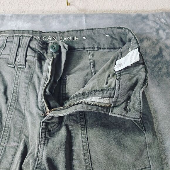 American Eagle Next Level Stretch High Rise Leggings Womes 6 Grey Cargo Gorpcore - Picture 4 of 10